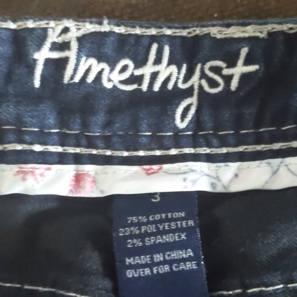 Amethyst sz jr 3 straight leg dk wash